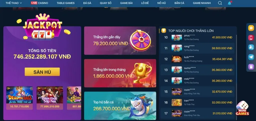 Khuyến mãi slot game 33WIN1